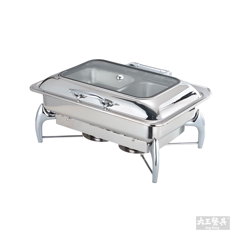 自助餐爐 1/1方型 帶框玻蓋 (一般式/電子式)