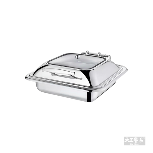自助餐爐 2/3方型 帶框玻蓋 (電磁爐專用)