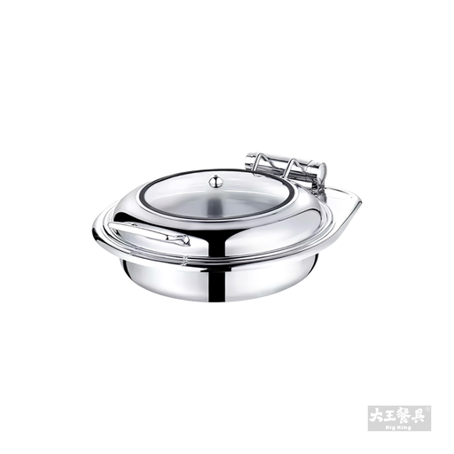 自助餐爐 圓型 帶框玻蓋 (電磁爐專用)